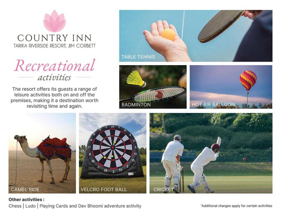 Country Inn Tarika Riverside Resort Jim Corbett Garjia Zewnętrze zdjęcie